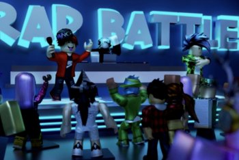 Una rap battle su Roblox