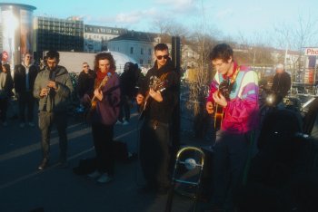 I Patagarri mentre fanno busking - tutte le foto sono di Arneaux