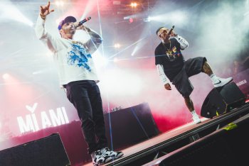 Noyz e Salmo sul palco di XL - foto di Luca Secchi