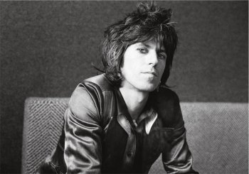 Keith Richards dei Rolling Stones nel 1974