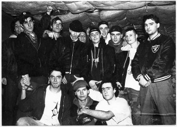 La Roma Crew negli anni '90. Csoa Blitz Roma