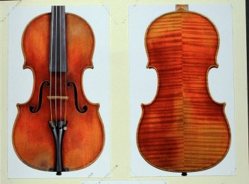 4. Violino disegnato da J.B. Vuillaume nel 1830