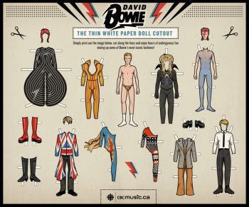 La bambola di carta di David Bowie