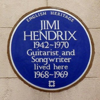 La classica placca blu di Hendrix