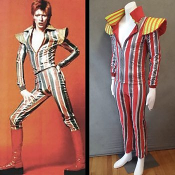 Uno dei costumi utilizzati da David Bowie nel tour di Space Oddity