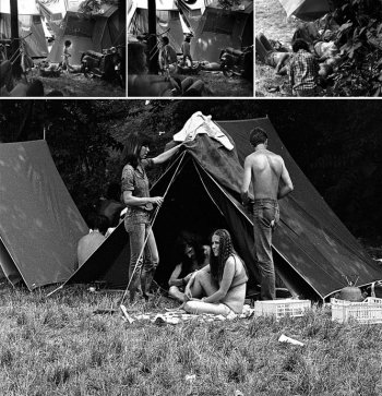 Alcune foto del campeggio libero al Re Nudo