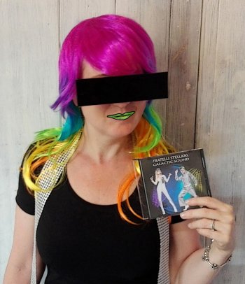 Miss Alectra showing "Galactic Sound", physical cd.