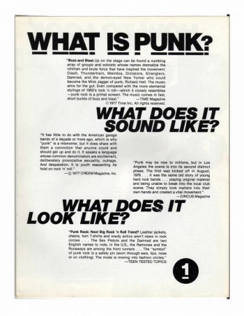 Cos'è il punk?