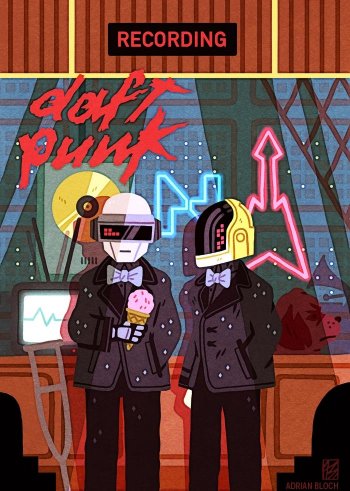 I Daft Punk visti da Adrian Bloch