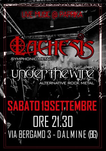 Lachesis - Symphonic Metal - Concerto Live @ Paprika, Dalmine (BG, Italia)