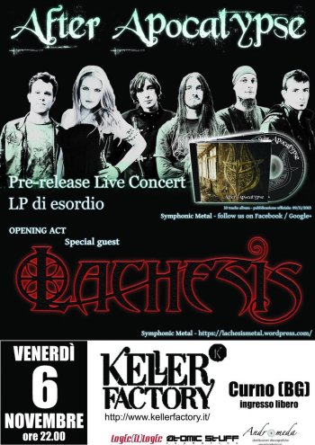 Lachesis - Symphonic Metal - Concerto Live @ Keller Factory, Curno (BG), Lombardia, Italia