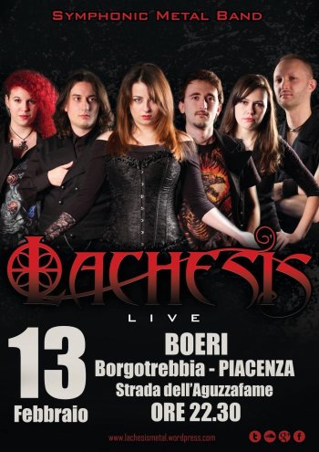 LACHESIS - Symphonic Metal - Concerto Live - Boeri's Club - Piacenza Lombardia Italia