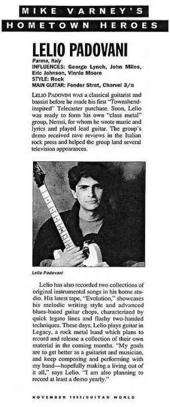 Rece su Guitar World 1993