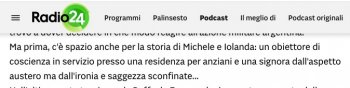 Frank Sinutre "Iolanda Pini" letta da Matteo Caccia su Linee d'Ombra Radio 24:
