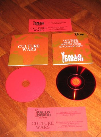 cd3-001, Culture Wars - self-titled; cd 3" - 100 copie, handmade.