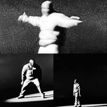 Collage di foto di Kanye al Forum - foto di Silvia Violante Rouge