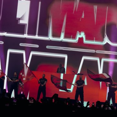 Immagini dal live di Night Skinny al Forum dello scorso aprile