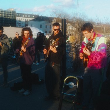 I Patagarri mentre fanno busking - tutte le foto sono di Arneaux