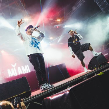 Noyz e Salmo sul palco di XL - foto di Luca Secchi