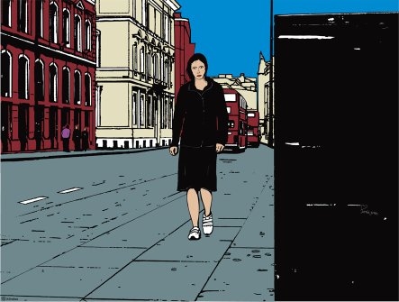 MY BEAUTIFUL STRANGER -Fine ROCK ART print- (This artwork is matched to THE CLASH)
