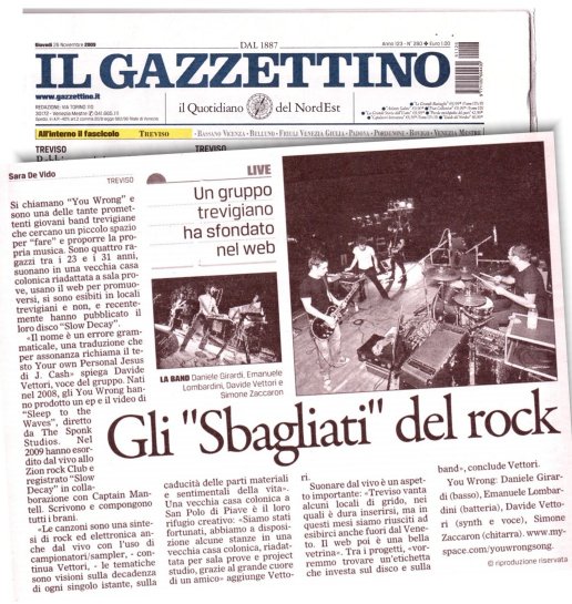 Intervista_Il Gazzettino 26 nov 09