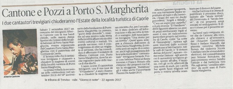 Alberto Cantone chiude gli eventi estivi di Porto Santa Margherita