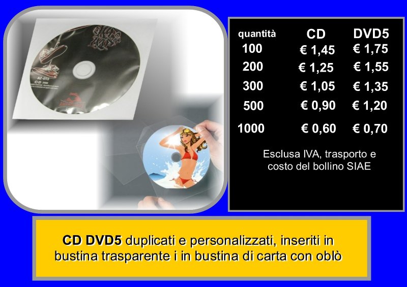 cd-dvd in bustina