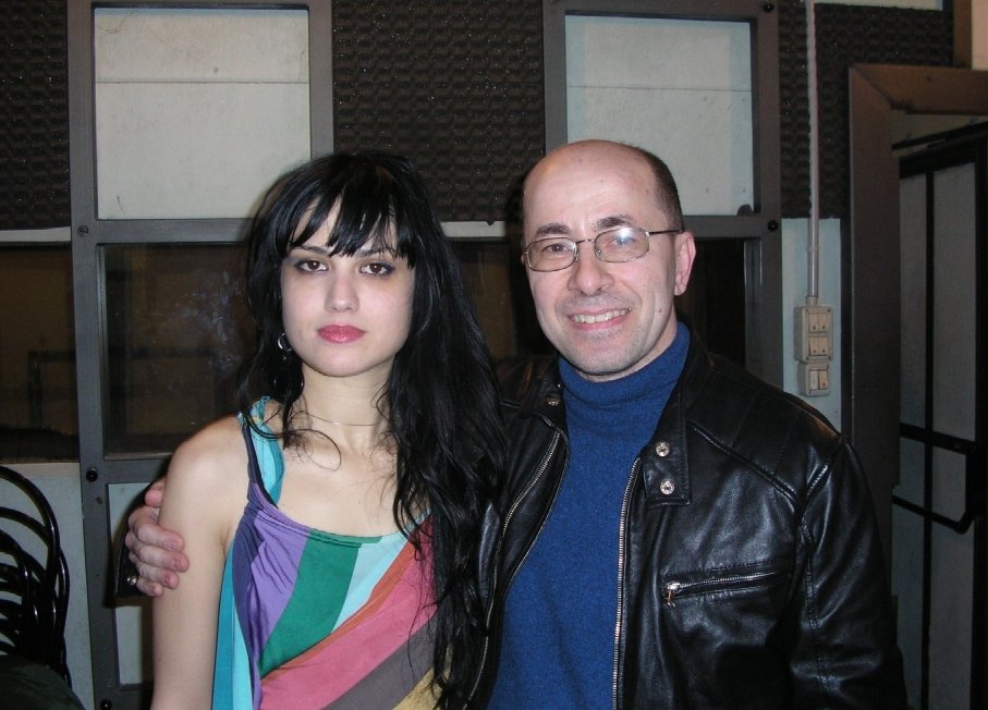 Con Beatrice Antolini Backstage Calamita (RE) 2009