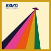 Il logo di Asiko Sounds, dove al raggio di luce mista che si disperde è aggiunta una piccola navicella