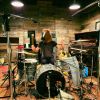 One Horse Band durante la registrazione del suo ultimo album a Toronto, in studio con Dave Schiffman